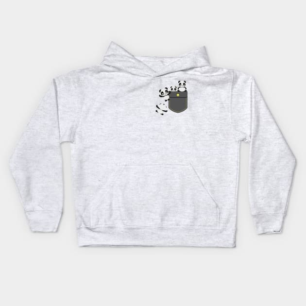 Pandas pocket Kids Hoodie by Serotonin